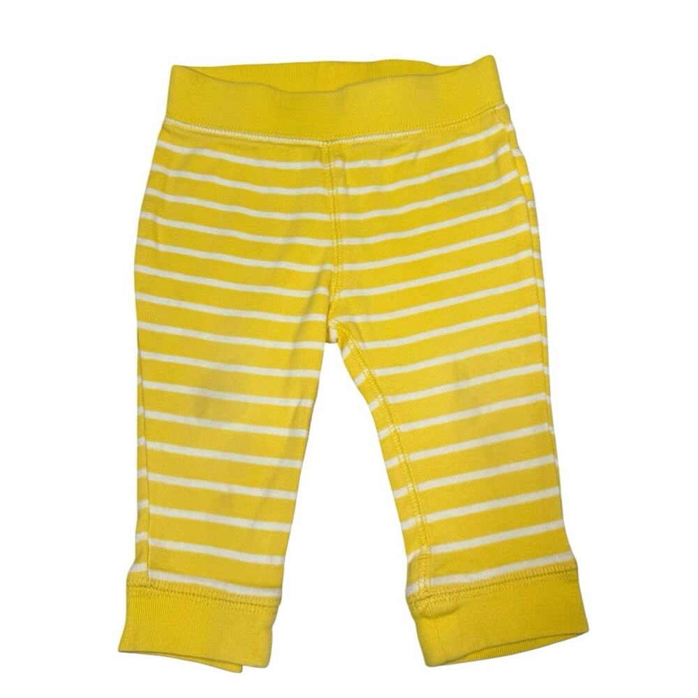 Old Navy Jogger Pants Baby Girl Striped Yellow 6-12 Months